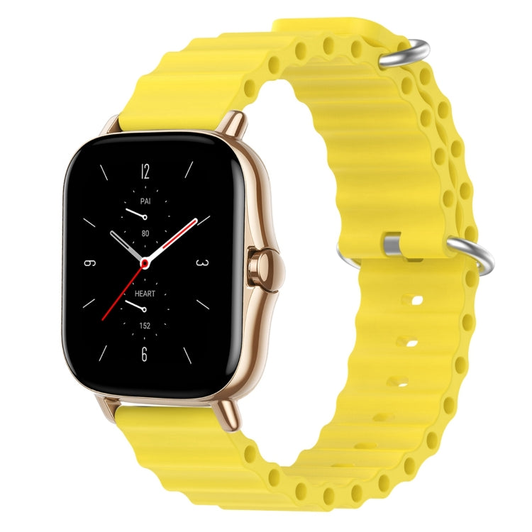 For Amazfit GTS 2 20mm Ocean Style Silicone Solid Color Watch Band