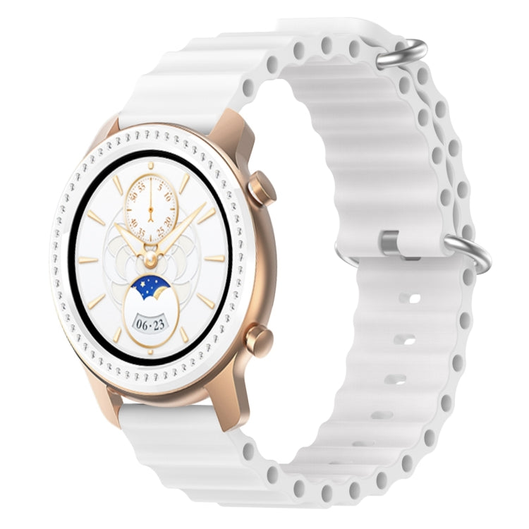 For Amazfit GTR 42mm 20mm Ocean Style Silicone Solid Color Watch Band