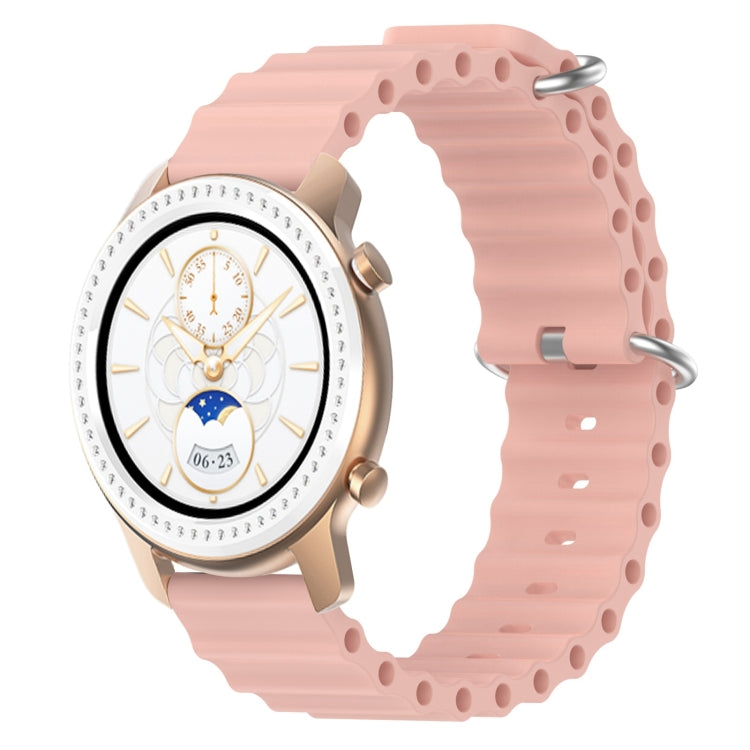 For Amazfit GTR 42mm 20mm Ocean Style Silicone Solid Color Watch Band