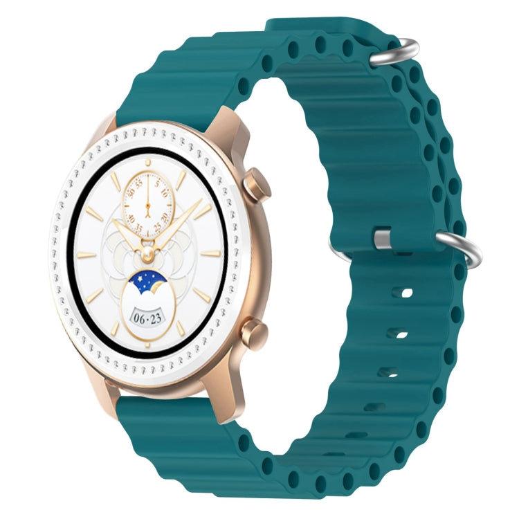 For Amazfit GTR 42mm 20mm Ocean Style Silicone Solid Color Watch Band