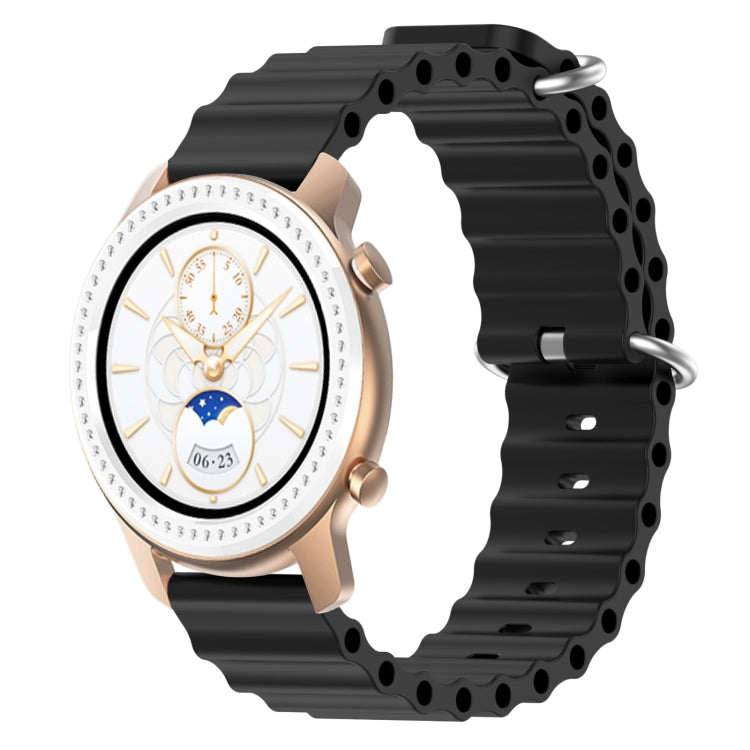 For Amazfit GTR 42mm 20mm Ocean Style Silicone Solid Color Watch Band