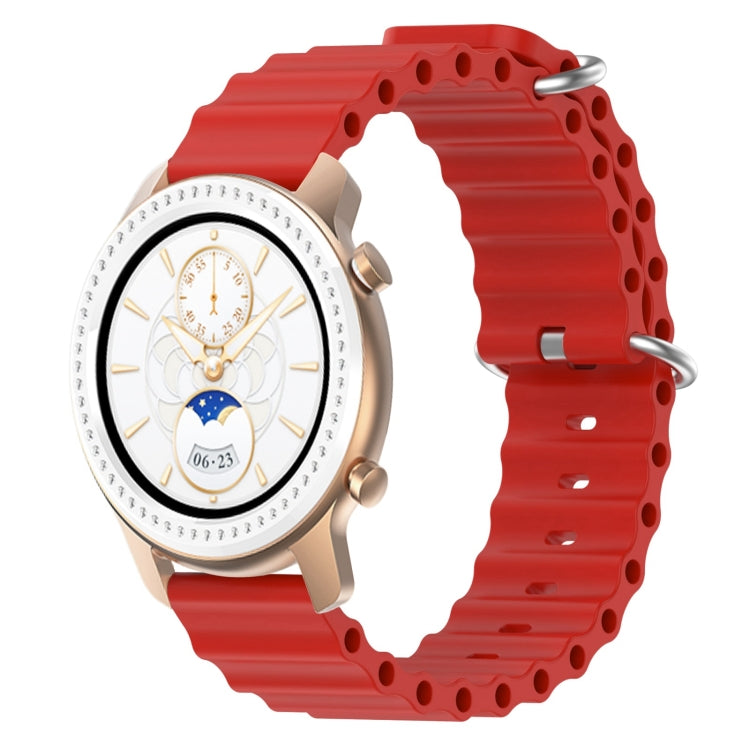 For Amazfit GTR 42mm 20mm Ocean Style Silicone Solid Color Watch Band
