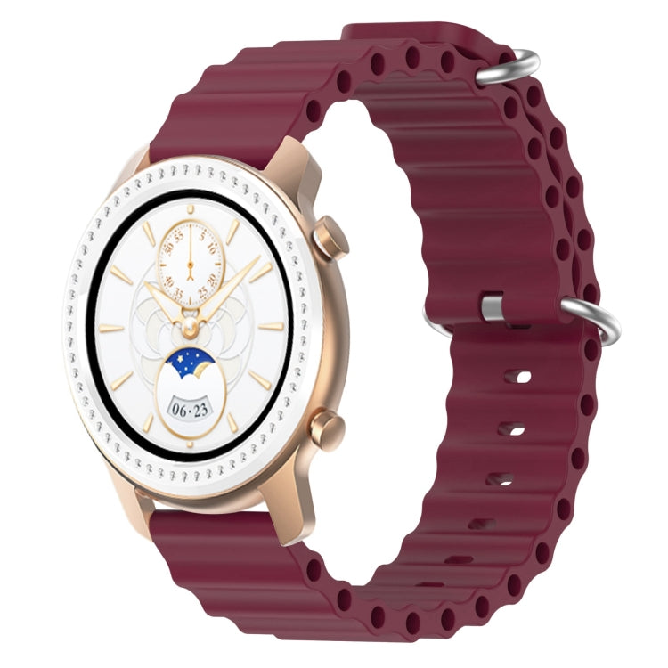For Amazfit GTR 42mm 20mm Ocean Style Silicone Solid Color Watch Band