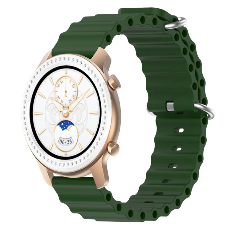 For Amazfit GTR 42mm 20mm Ocean Style Silicone Solid Color Watch Band