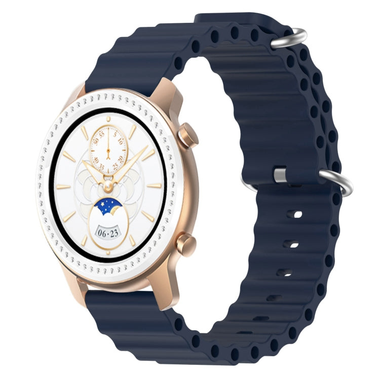 For Amazfit GTR 42mm 20mm Ocean Style Silicone Solid Color Watch Band