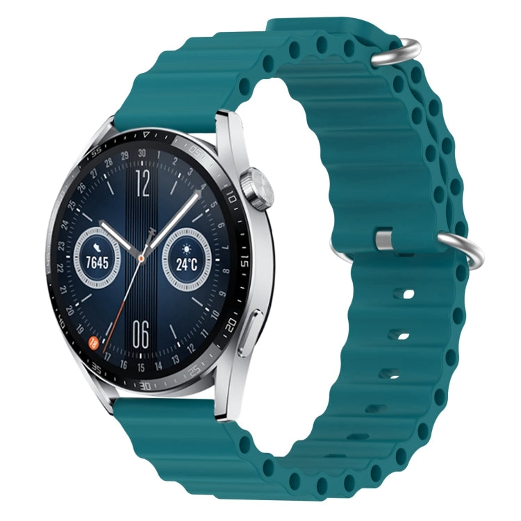 For Huawei Watch GT3 42mm 20mm Ocean Style Silicone Solid Color Watch Band