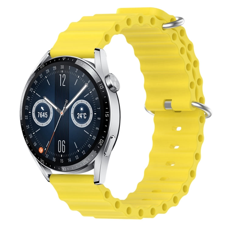 For Huawei Watch GT3 42mm 20mm Ocean Style Silicone Solid Color Watch Band
