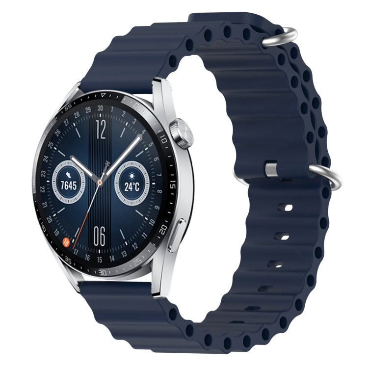 For Huawei Watch GT3 42mm 20mm Ocean Style Silicone Solid Color Watch Band