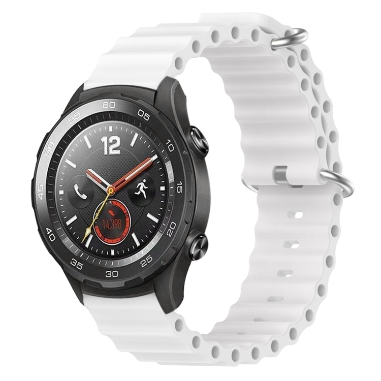 For Huawei Watch 2 20mm Ocean Style Silicone Solid Color Watch Band