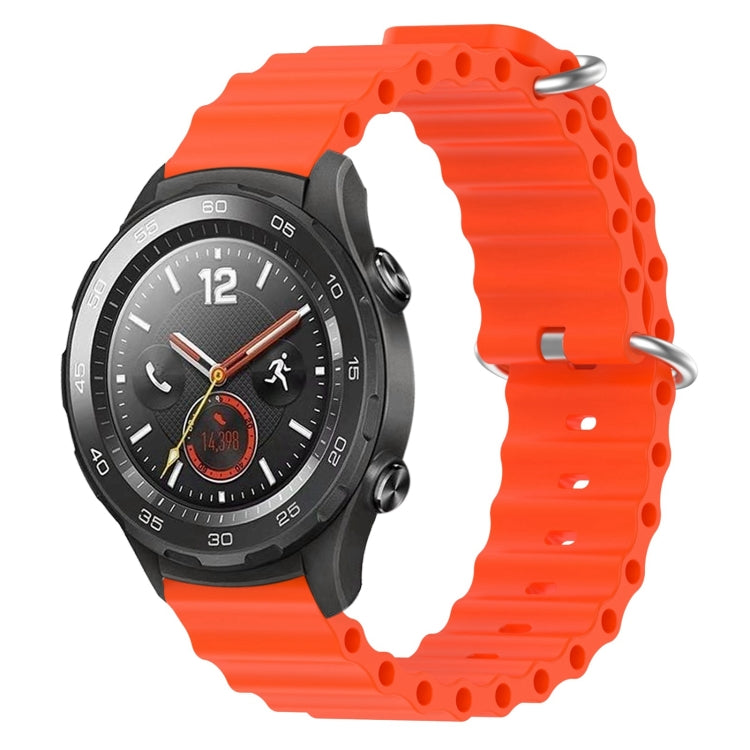 For Huawei Watch 2 20mm Ocean Style Silicone Solid Color Watch Band