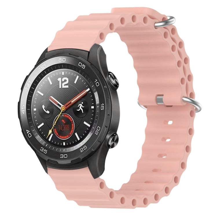 For Huawei Watch 2 20mm Ocean Style Silicone Solid Color Watch Band