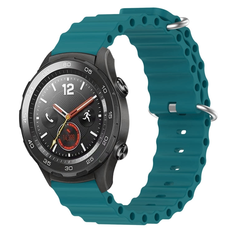 For Huawei Watch 2 20mm Ocean Style Silicone Solid Color Watch Band