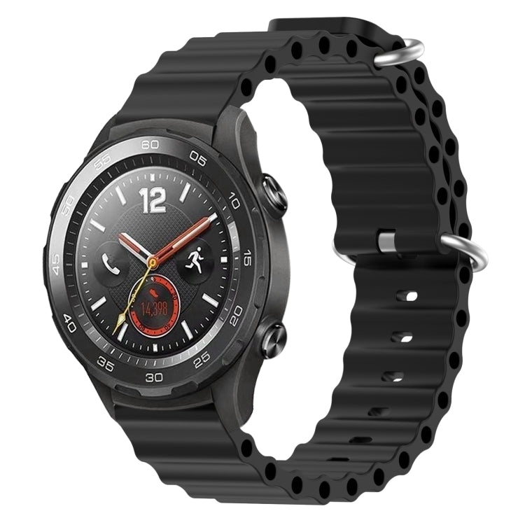 For Huawei Watch 2 20mm Ocean Style Silicone Solid Color Watch Band