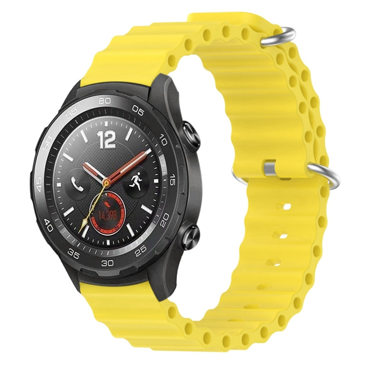 For Huawei Watch 2 20mm Ocean Style Silicone Solid Color Watch Band