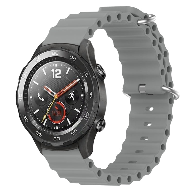 For Huawei Watch 2 20mm Ocean Style Silicone Solid Color Watch Band
