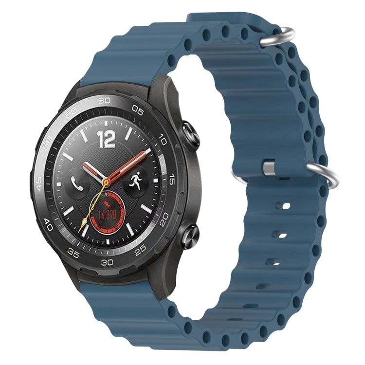 For Huawei Watch 2 20mm Ocean Style Silicone Solid Color Watch Band