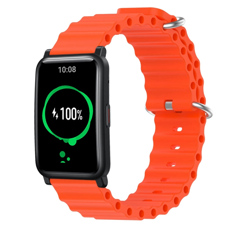 For Honor Watch ES 20mm Ocean Style Silicone Solid Color Watch Band
