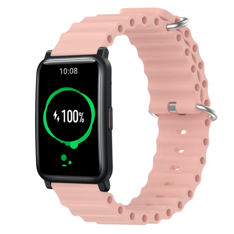For Honor Watch ES 20mm Ocean Style Silicone Solid Color Watch Band