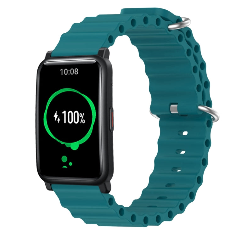 For Honor Watch ES 20mm Ocean Style Silicone Solid Color Watch Band
