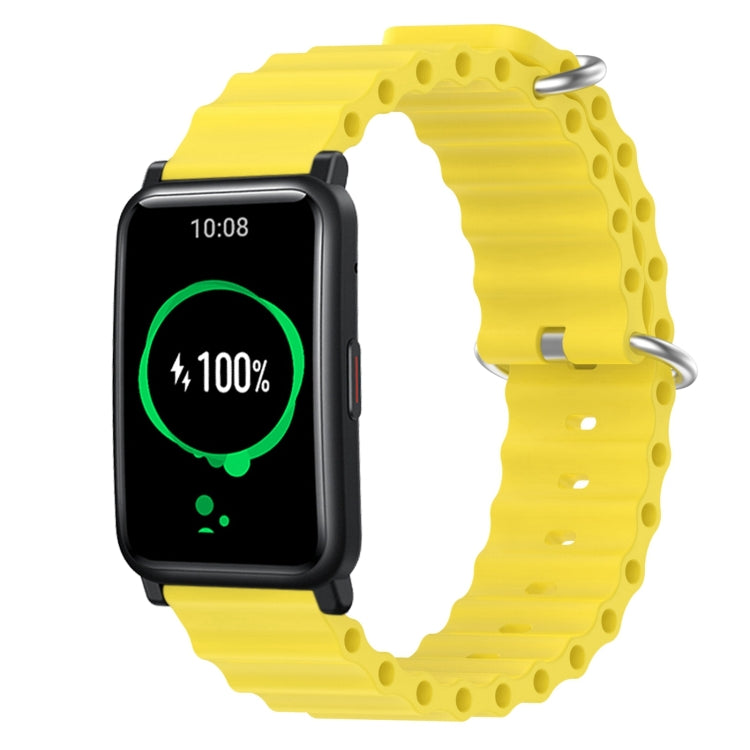 For Honor Watch ES 20mm Ocean Style Silicone Solid Color Watch Band