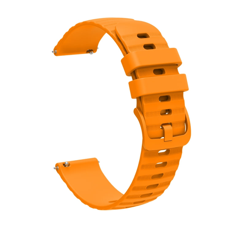 For Samsung Galaxy Watch5 / 5 Pro 20mm Wavy Dotted Solid-Color Silicone Watch Band