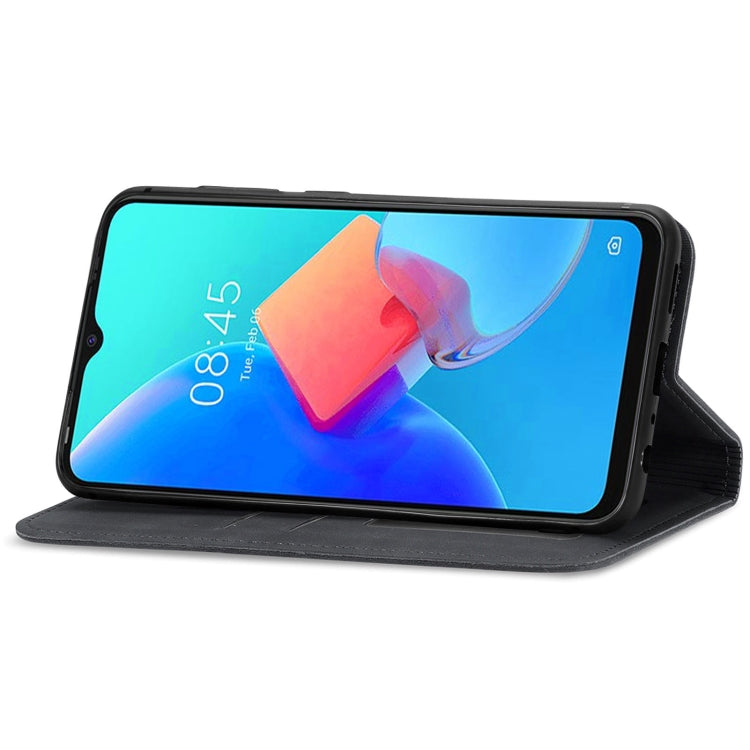 For Tecno Spark 8C Retro Skin Feel Magnetic Leather Phone Case