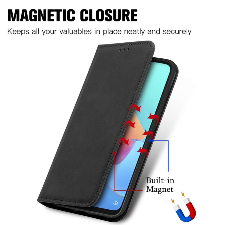 For Tecno Spark 8C Retro Skin Feel Magnetic Leather Phone Case