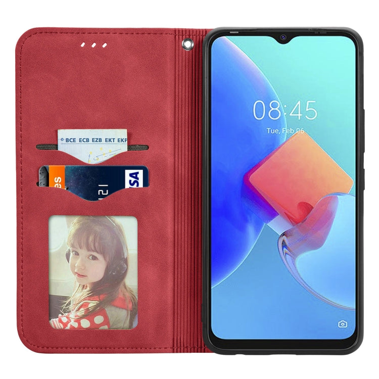 For Tecno Spark 8C Retro Skin Feel Magnetic Leather Phone Case