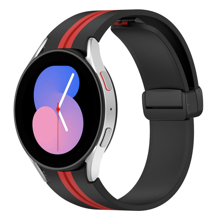 For Samsung Galaxy Watch 5 40mm Folding Magnetic Clasp Silicone Watch Band