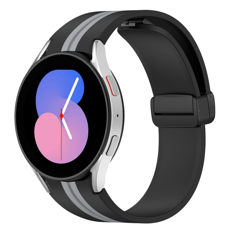 For Samsung Galaxy Watch 5 40mm Folding Magnetic Clasp Silicone Watch Band