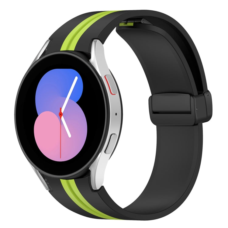 For Samsung Galaxy Watch 5 40mm Folding Magnetic Clasp Silicone Watch Band