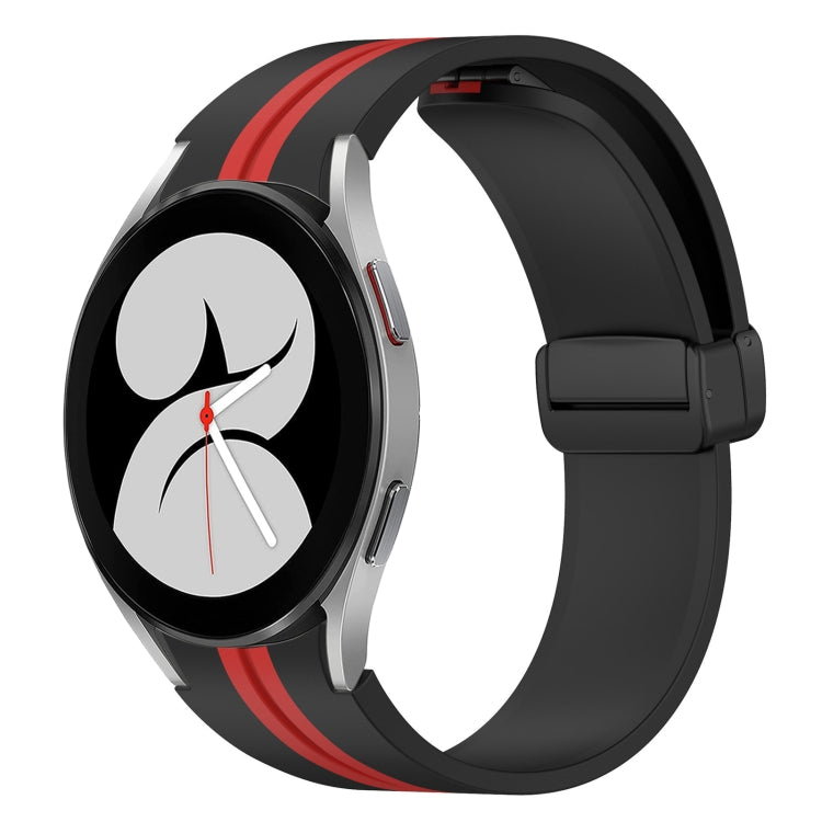 For Samsung Galaxy Watch 4 40mm Folding Magnetic Clasp Silicone Watch Band