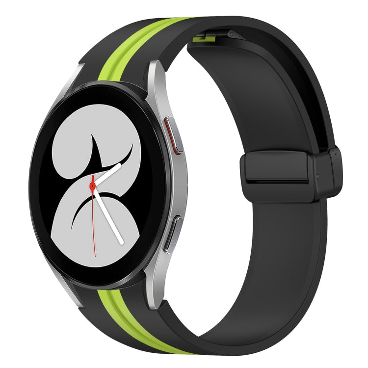 For Samsung Galaxy Watch 4 40mm Folding Magnetic Clasp Silicone Watch Band