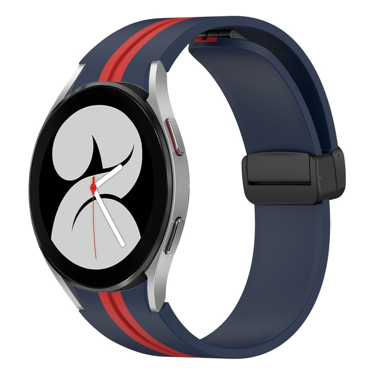 For Samsung Galaxy Watch 4 40mm Folding Magnetic Clasp Silicone Watch Band