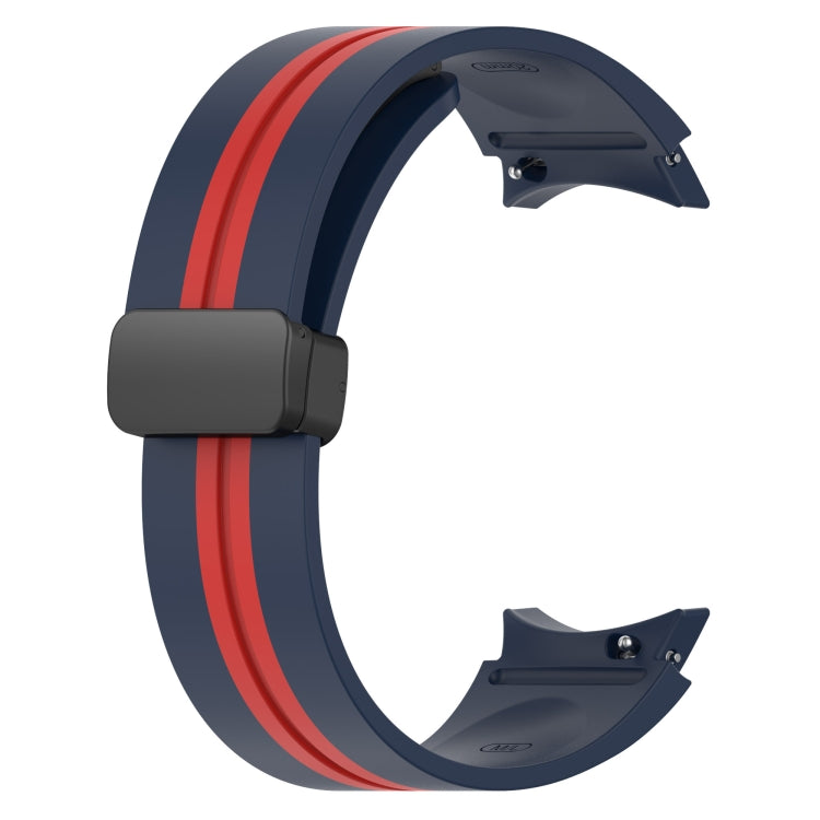 For Samsung Galaxy Watch 4 40mm Folding Magnetic Clasp Silicone Watch Band