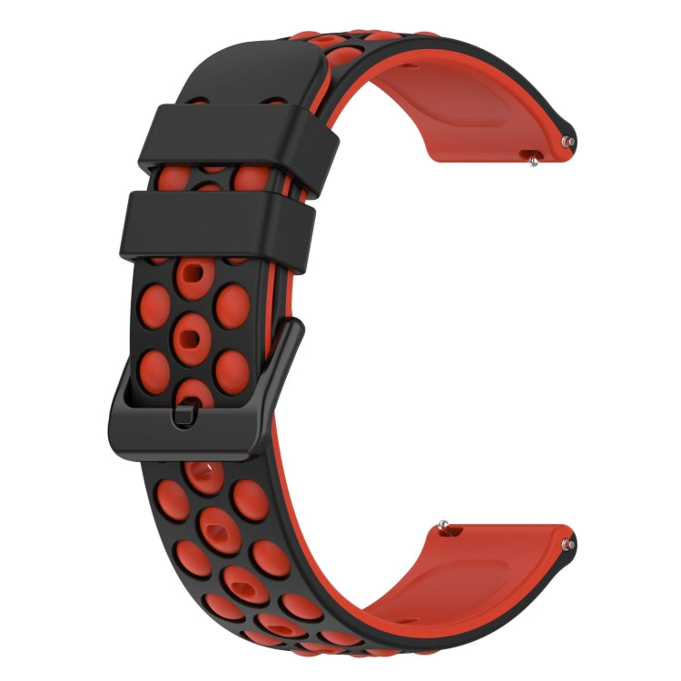 For Amazfit GTS 3 20mm Two-Color Porous Silicone Watch Band