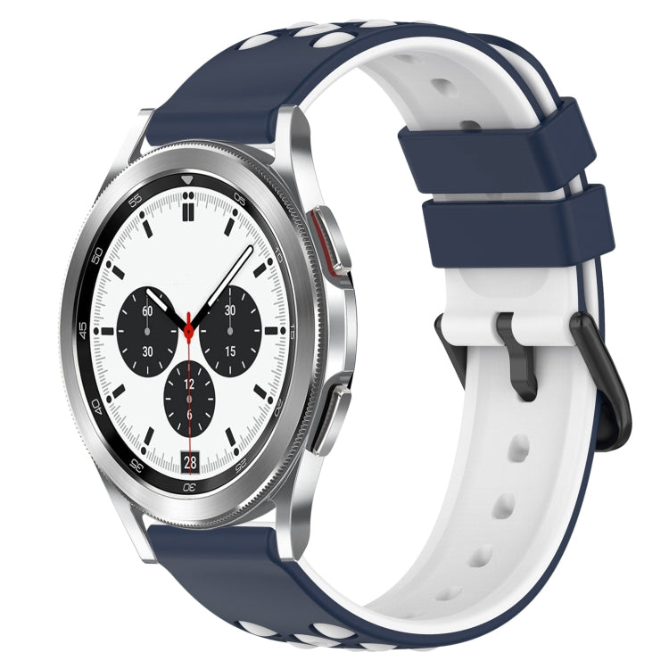 For Samsung  Galaxy Watch4 Classic 42mm 20mm Two-Color Porous Silicone Watch Band