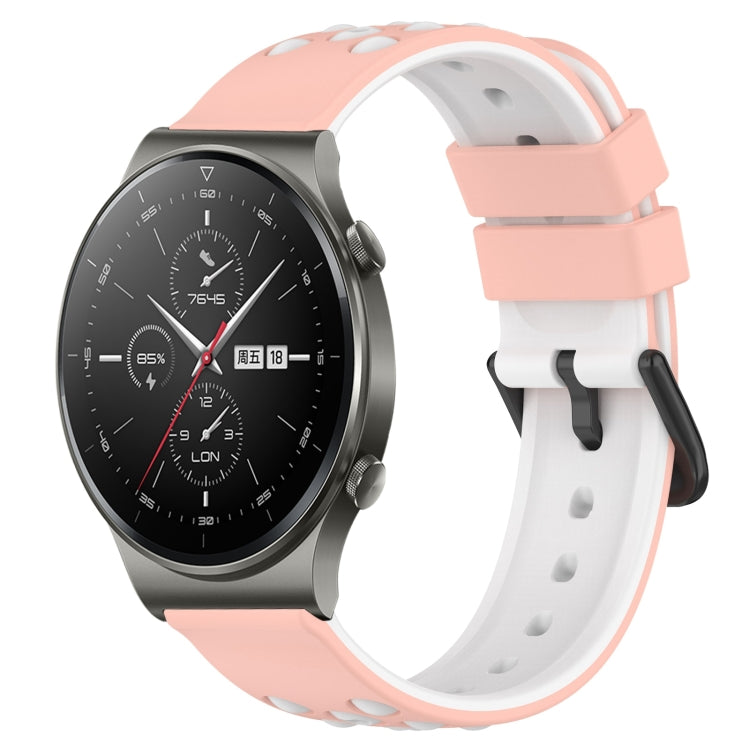 For Huawei GT2 Pro 22mm Two-Color Porous Silicone Watch Band