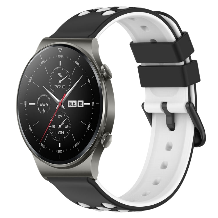 For Huawei GT2 Pro 22mm Two-Color Porous Silicone Watch Band