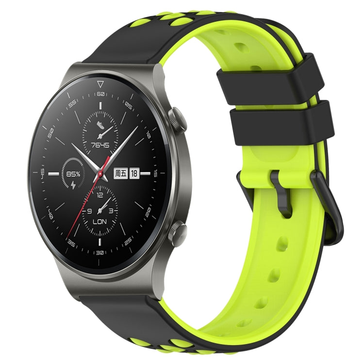 For Huawei GT2 Pro 22mm Two-Color Porous Silicone Watch Band