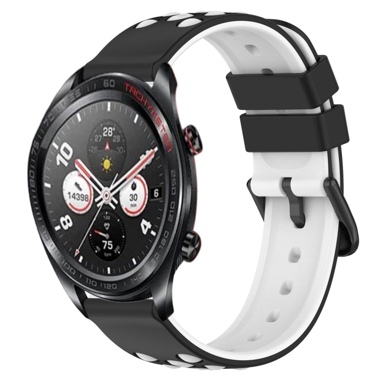 For Honor Watch Dream 22mm Two-Color Porous Silicone Watch Band