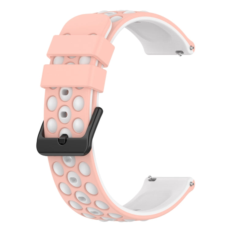 For Amazfit GTR 3 22mm Two-Color Porous Silicone Watch Band