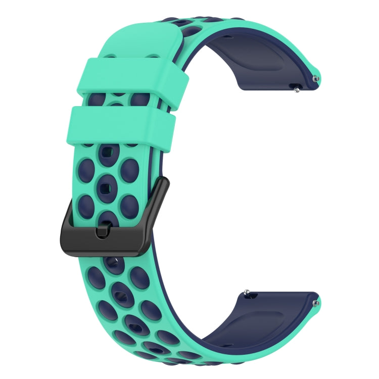 For Amazfit GTR 3 Pro 22mm Two-Color Porous Silicone Watch Band