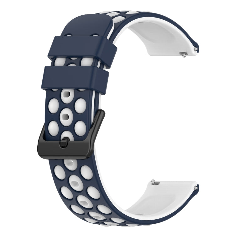 For Xiaomi MI Watch S1 22mm Two-Color Porous Silicone Watch Band