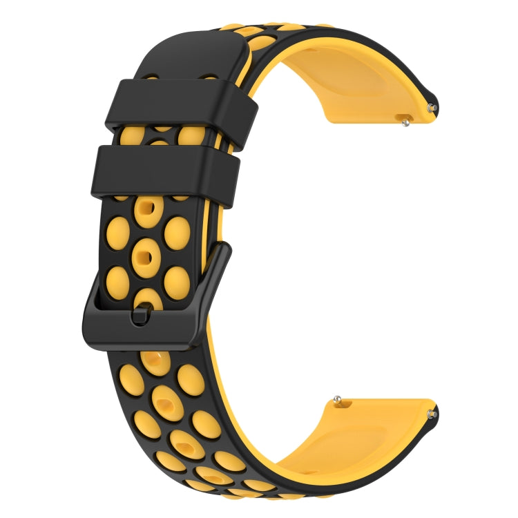 For Xiaomi MI Watch Color 2 22mm Two-Color Porous Silicone Watch Band