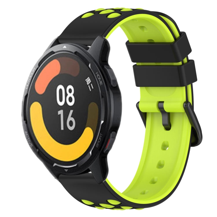 For Xiaomi MI Watch Color 2 22mm Two-Color Porous Silicone Watch Band