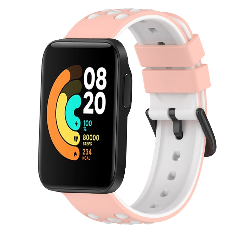 For Xiaomi MI Watch Sport 22mm Two-Color Porous Silicone Watch Band
