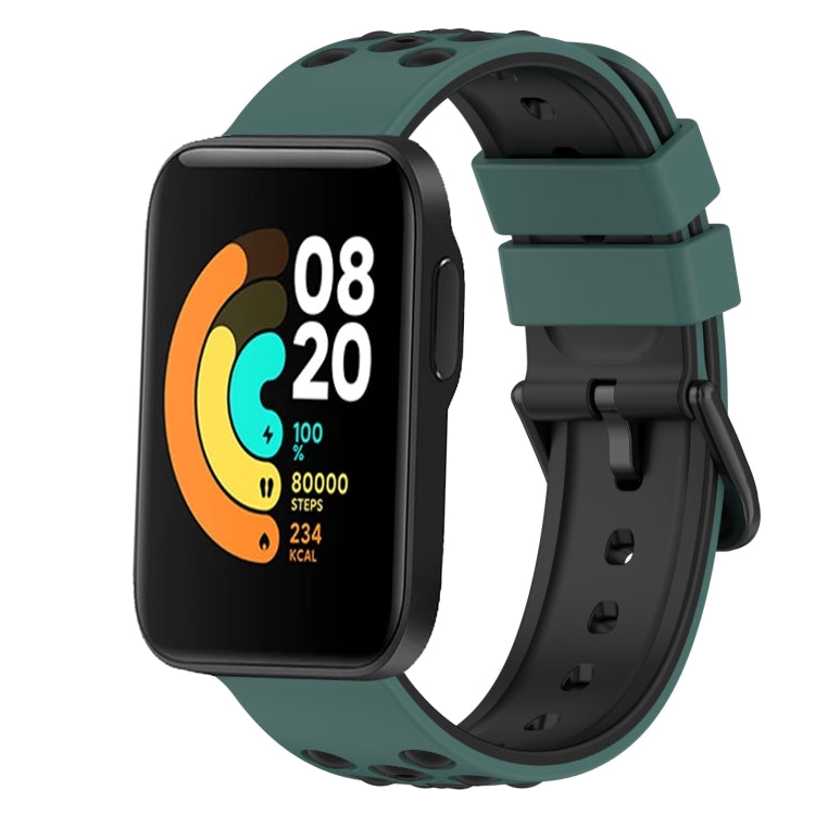 For Xiaomi MI Watch Sport 22mm Two-Color Porous Silicone Watch Band