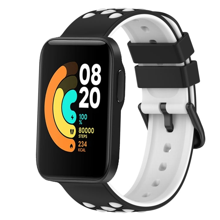For Xiaomi MI Watch Sport 22mm Two-Color Porous Silicone Watch Band