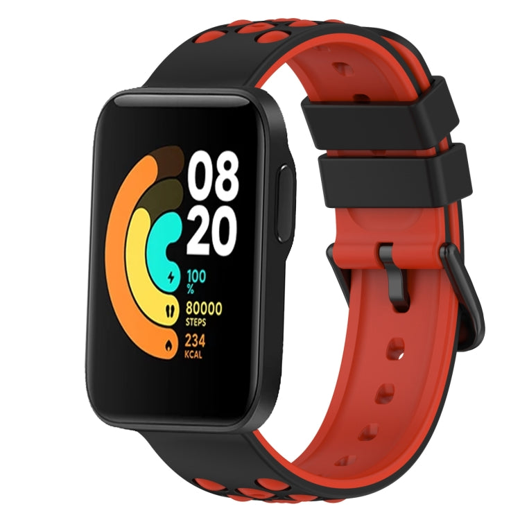 For Xiaomi MI Watch Sport 22mm Two-Color Porous Silicone Watch Band